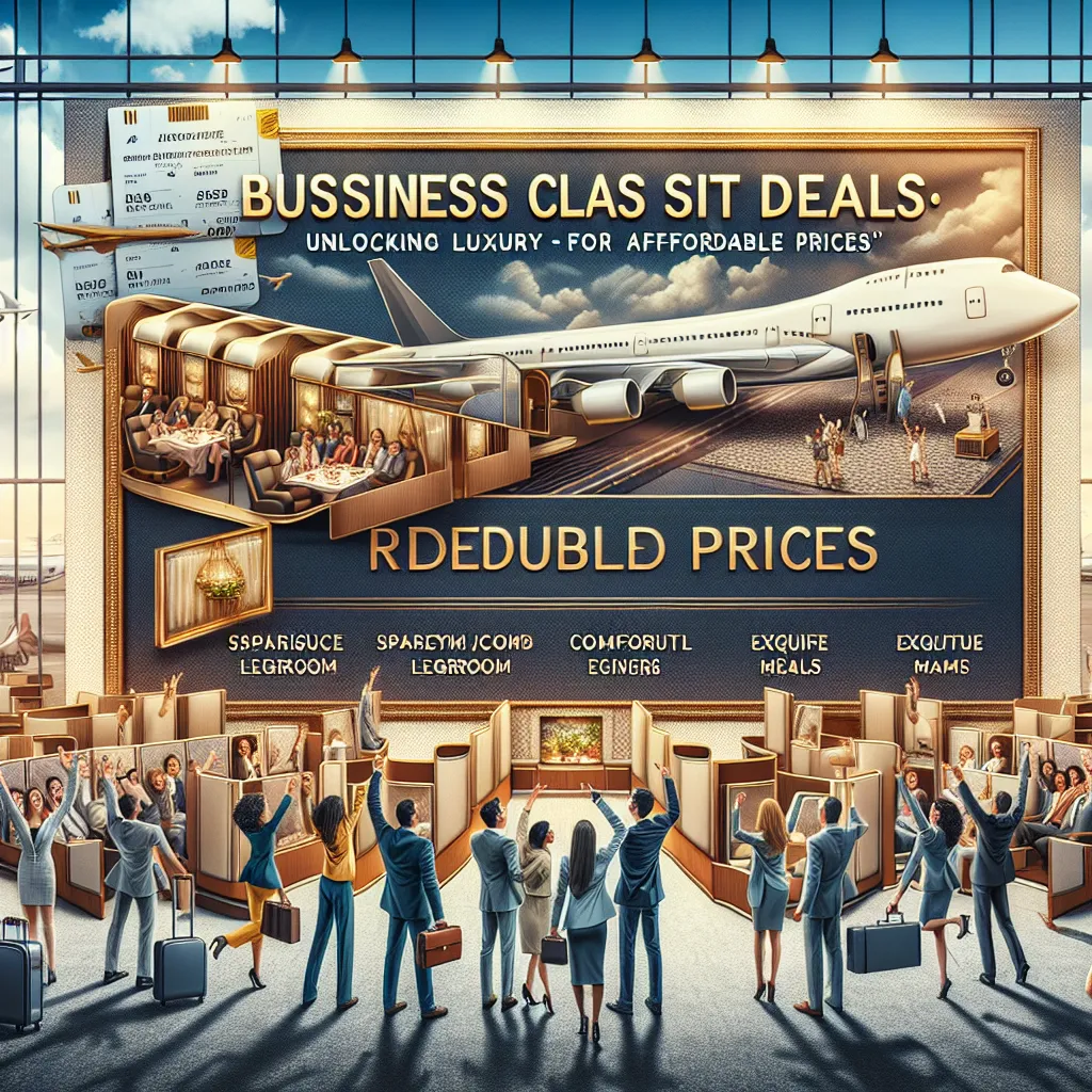 Business Class Ticket Deals: Unlocking Luxury at Affordable Prices