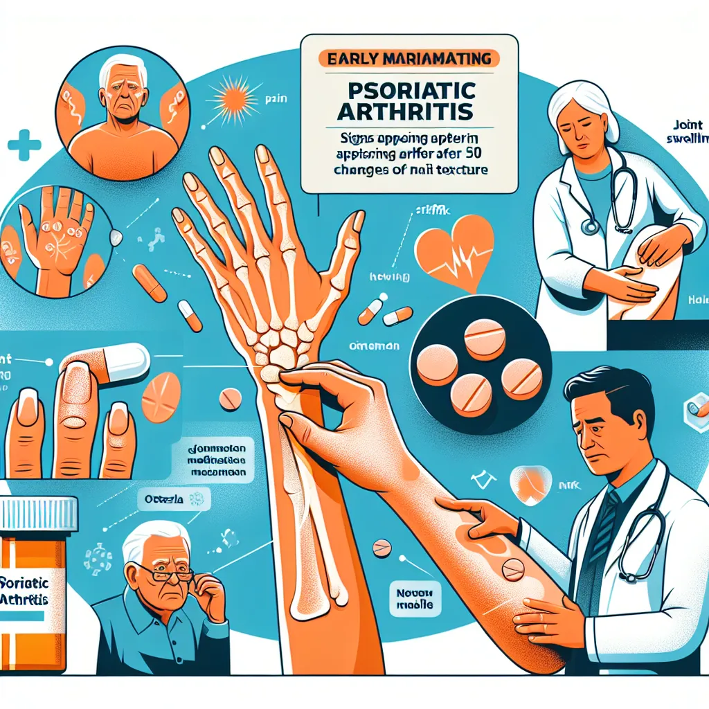 Seeing Early Psoriatic Arthritis Signs After 50 and New Medications (Otezla)