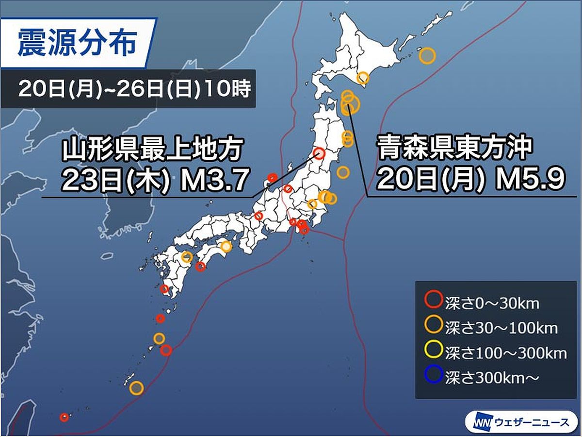 Weekly Earthquake Information: M5.9 Earthquake off the Coast of Aomori Prefecture - -330739220