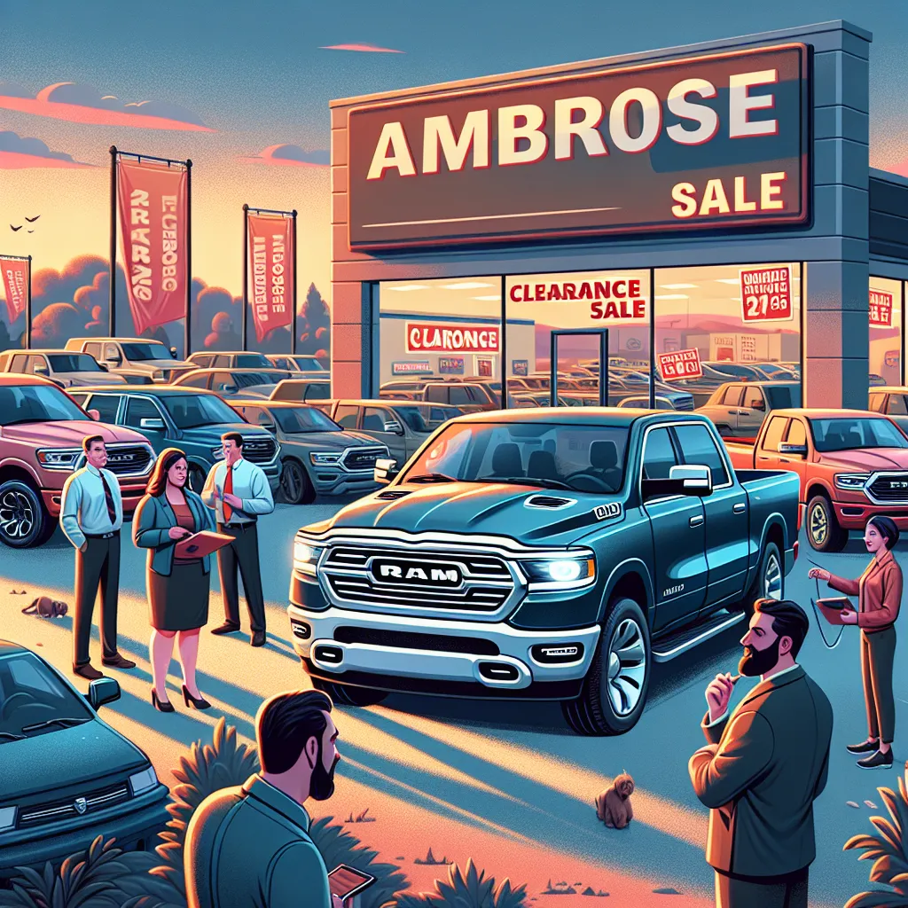 Ambrose Dealerships Selling Ram 1500 On Clearance Sale