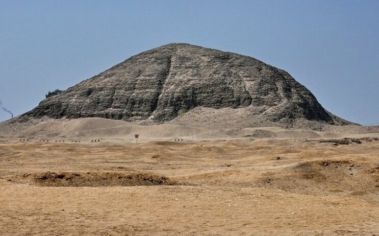 The Pyramid of the 12th Dynasty Pharaoh Amenemhat III at Hawara.