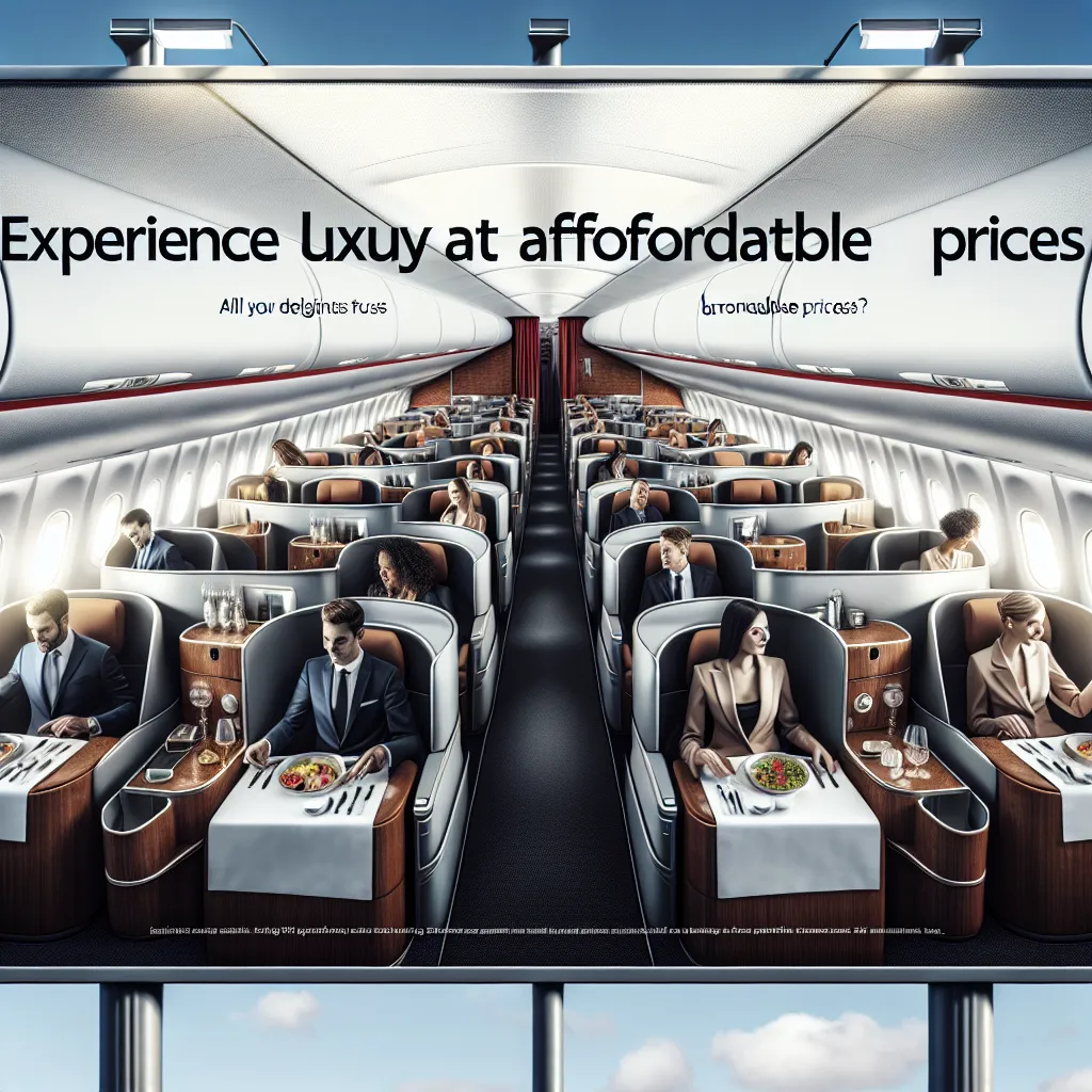 Business Class Flights for Cheap: Experience Luxury at Affordable Prices