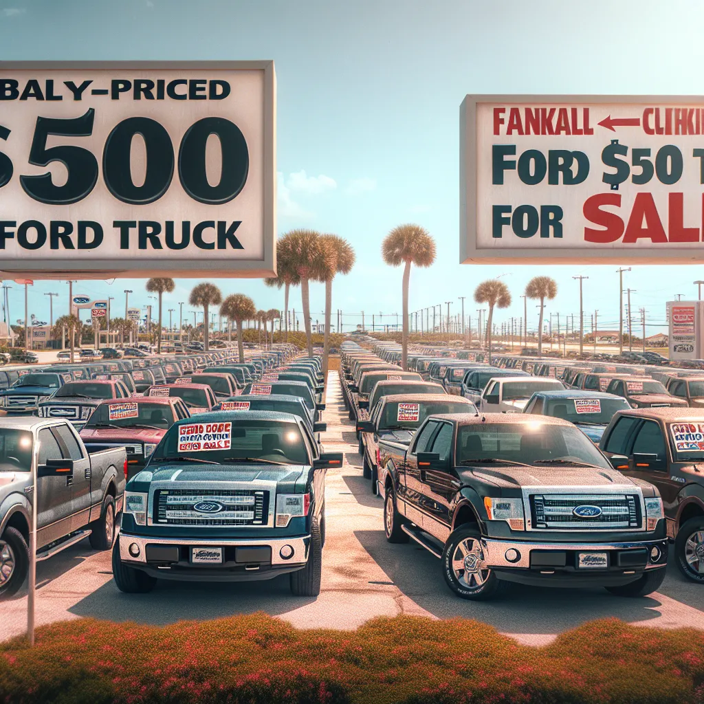 Bankowned $500 Ford 150 Trucks For Sale Near Me In Clearwater