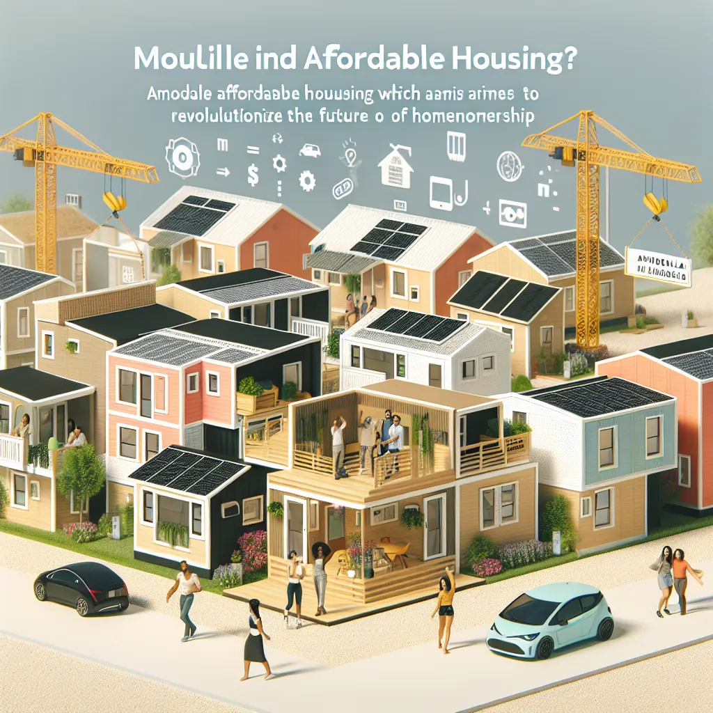 Modular Affordable Housing: Revolutionizing the Future of Homeownership