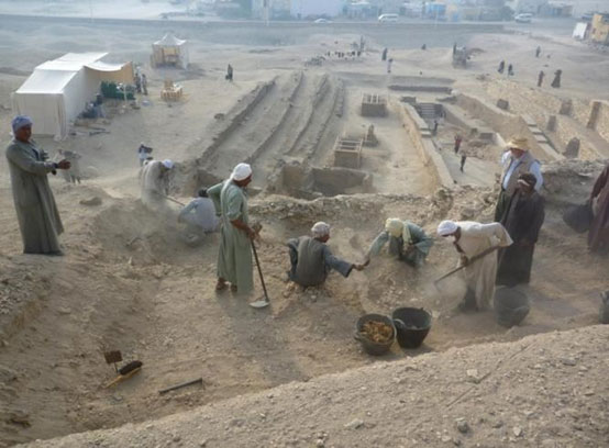 Excavation - Dra Abu el-Naga necropolis