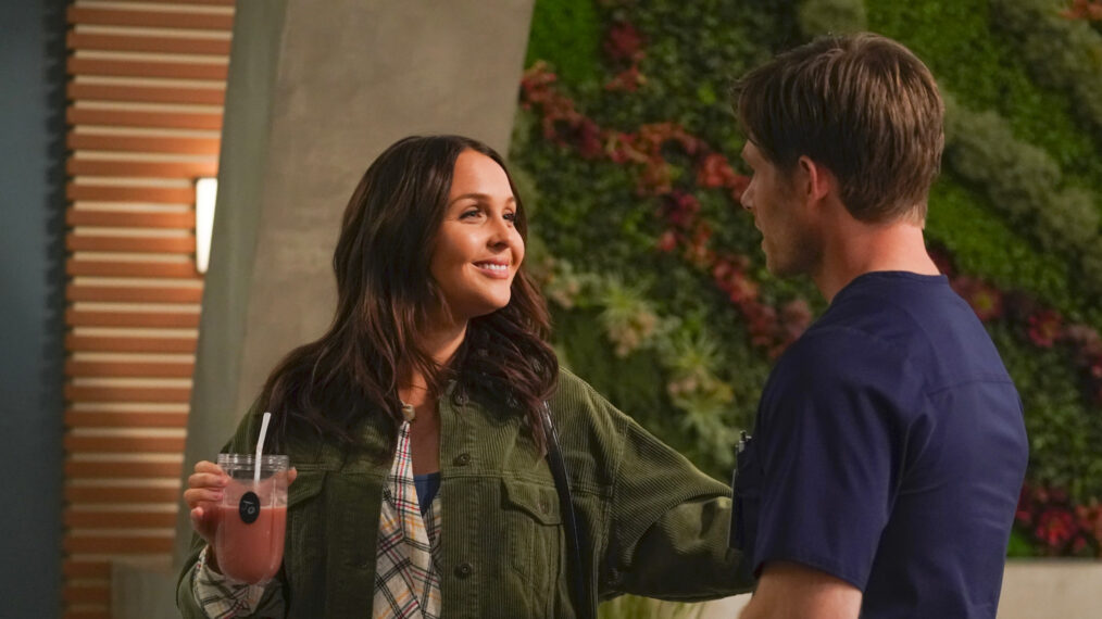 Camilla Luddington as Jo and Chris Carmack as Link in 'Grey's Anatomy'