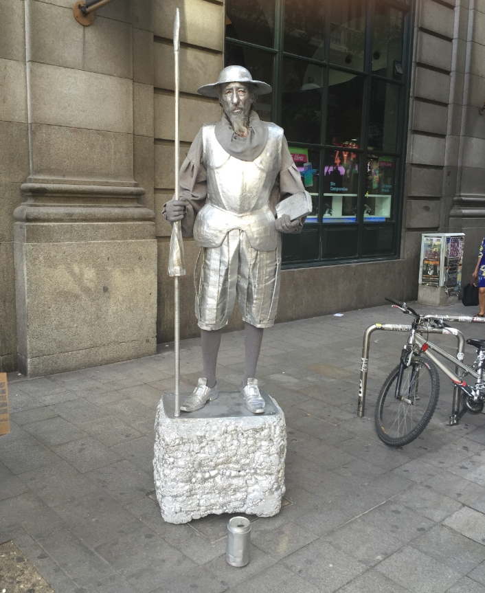 Don Quixote on the Calle de Fuencarral