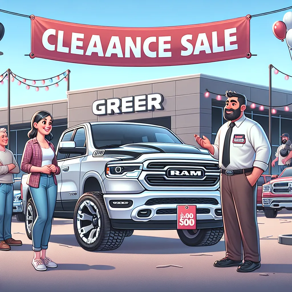 Greer Dealerships Selling Ram 1500 On Clearance Sale