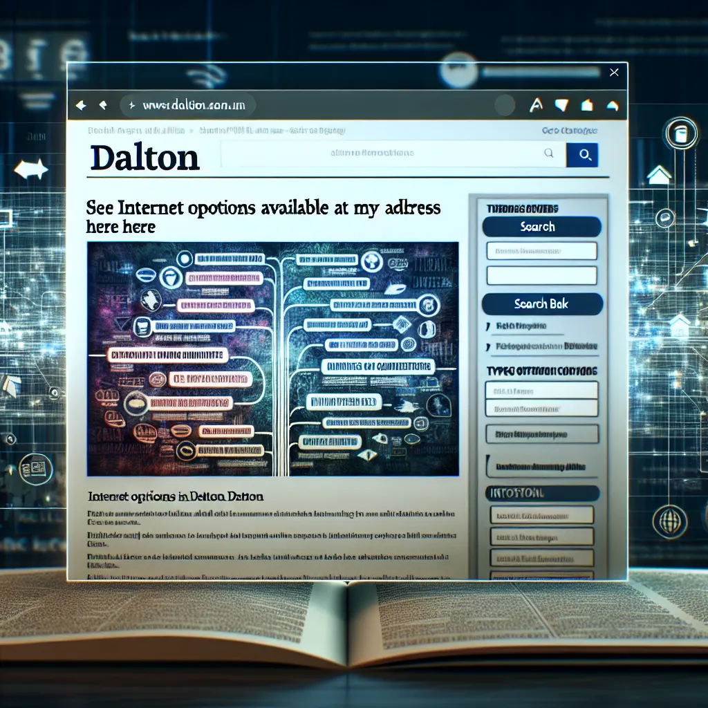 Dalton: See Internet Options Available at My Address Here