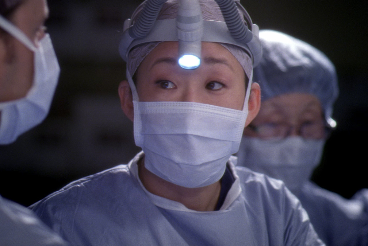 Cristina in an operating room